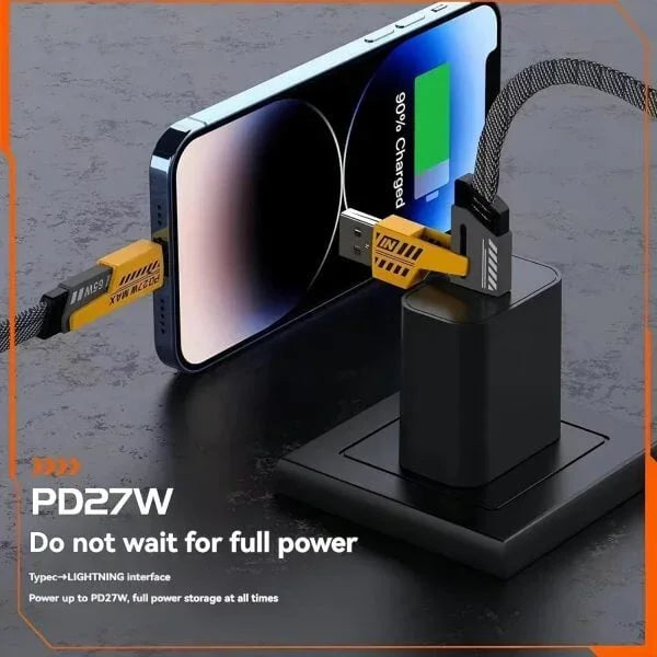 4-in-1 Fast PD Charging Cable – iPhone, Type-C, iPad, Samsung & MacBook - AMZ Store