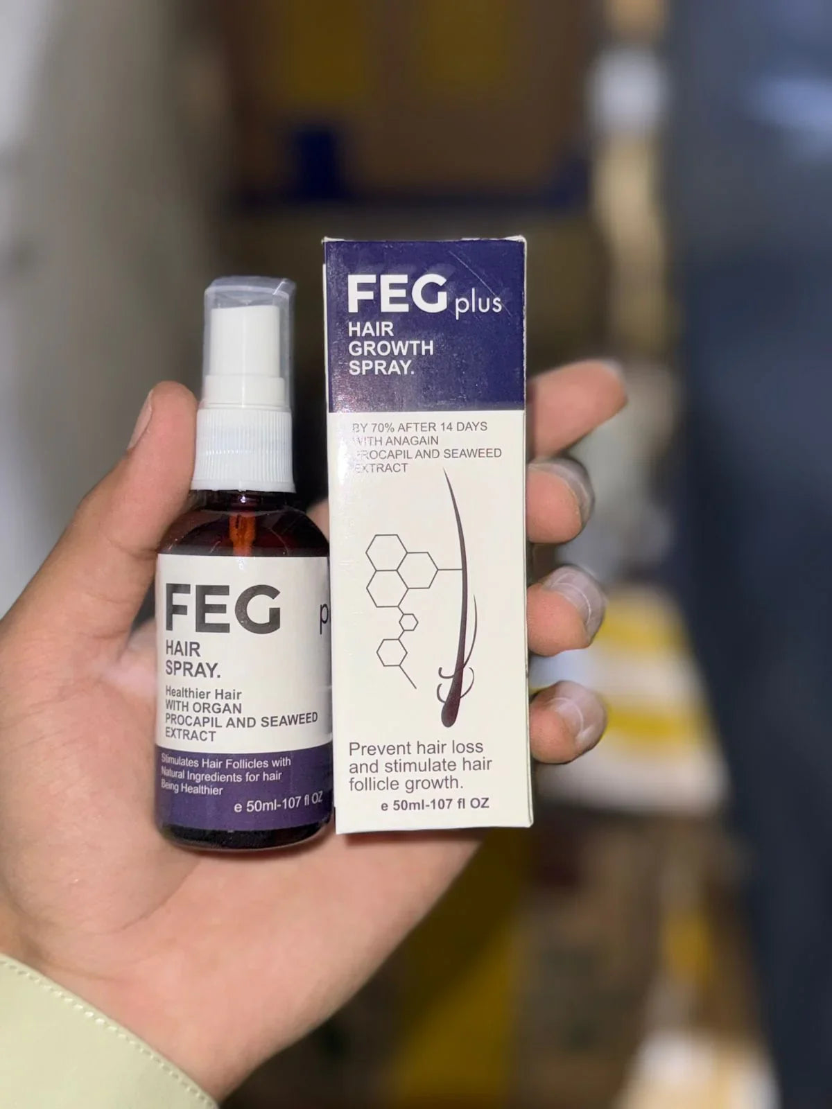 🧴 FEG Plus 50ml – Anti Hair Loss Formula - AMZ Store