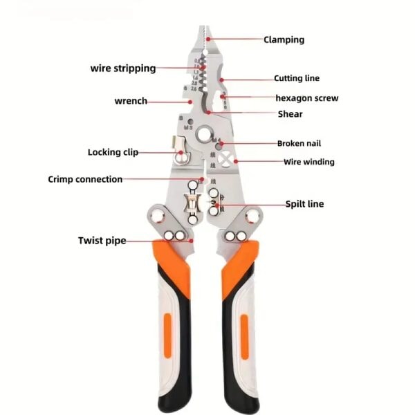 Foldable 8-in-1 Wire Stripper & Cutter – All-in-One Power Tool in Your Pocket Stripper Cutter AL Mustafa