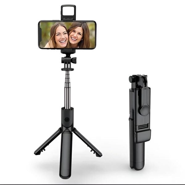 R1s Selfie Stick Tripod – Wireless Remote & Built-In Light Selfie Stick AL Mustafa