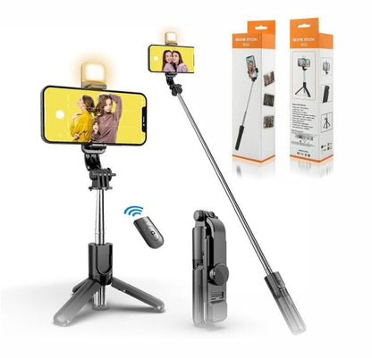 R1s Selfie Stick Tripod – Wireless Remote & Built-In Light Selfie Stick AL Mustafa 